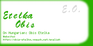 etelka obis business card